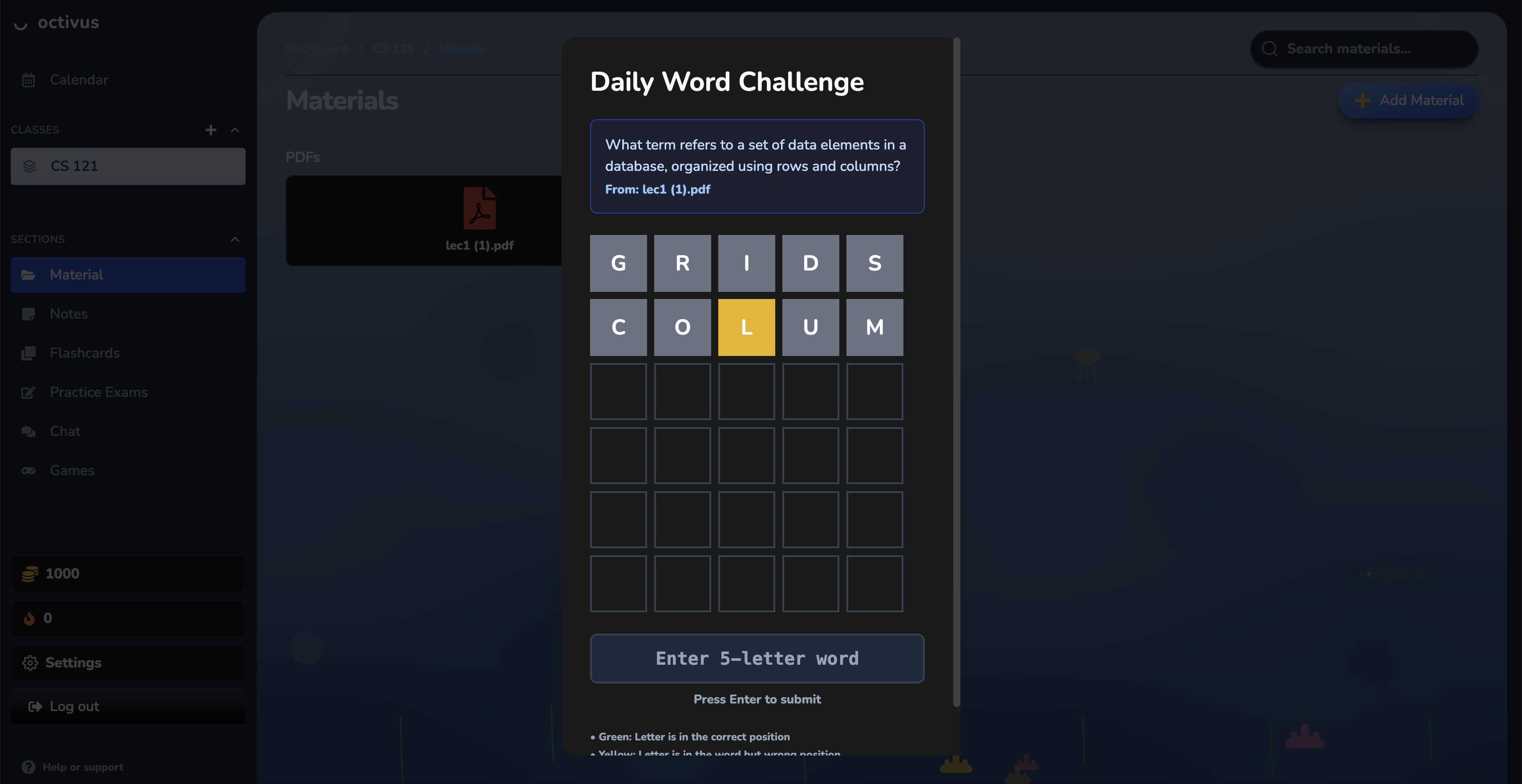 Gamified Experience